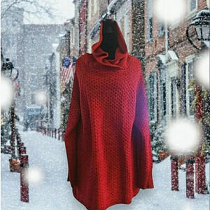 Slouchy Cozy Large Soft Stretch Waffle Knit Pullover Tunic Sweater